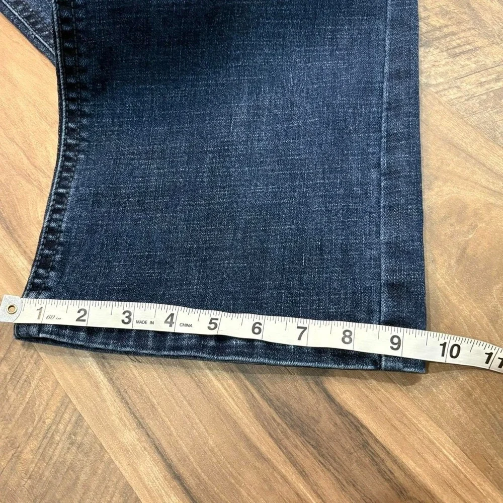 Vintage Y2K Baggy Bootcut JeansTK Axel Baggy Wide Leg Denim Dark Wash
